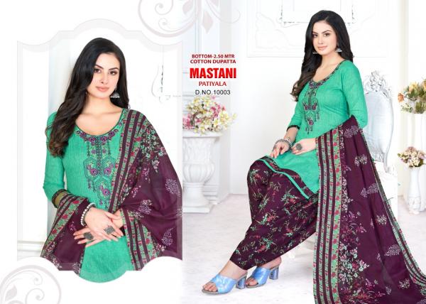 Mastani Patiyala 10 Regular Wear Cotton Dress Material